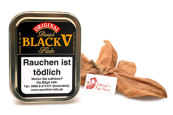Danish Black V (Vanilla) Flake Pipe tobacco 50g Tin